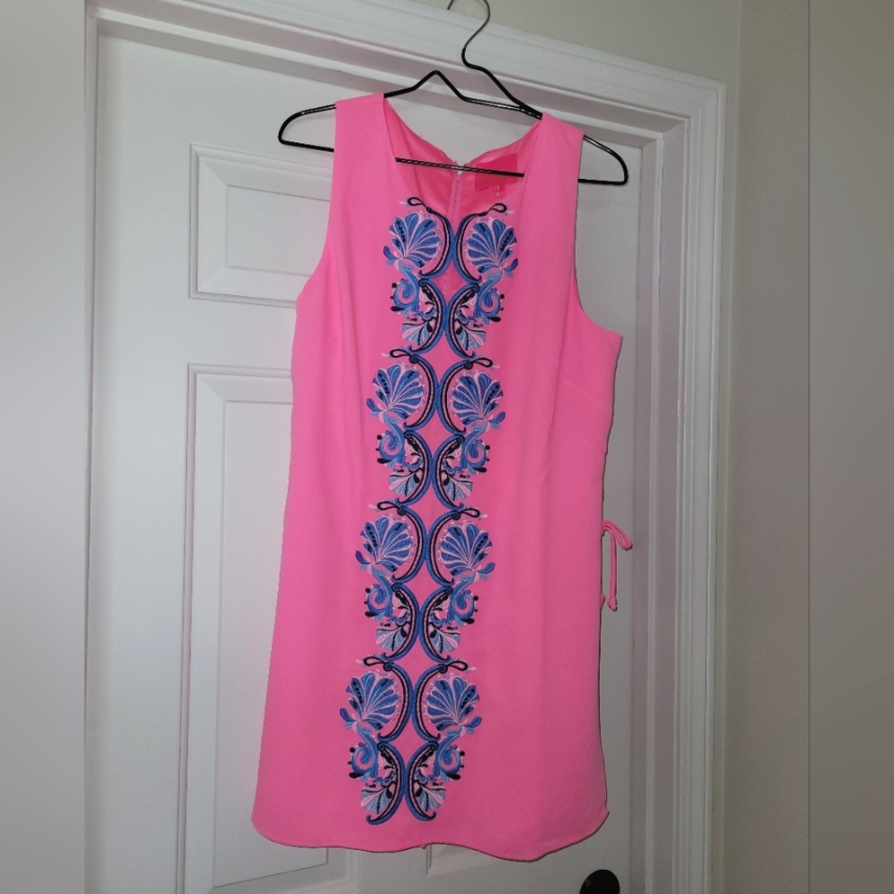 🩷 HTF NWT Lilly Pulitzer Pink Shell Donna romper 14
